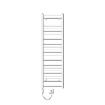 Radiador De Baño Eléctrico Con Resistencia 900w 400x1500 Mm Blanco