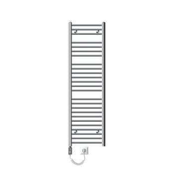 Radiador De Baño Sahara Con Resistencia 1200w 400x1500 Mm Cromado