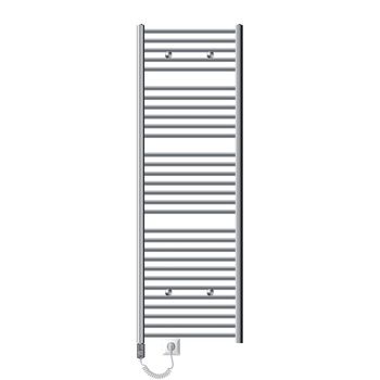 Radiador De Baño Sahara Con Resistencia 900w 600x1800 Mm Cromado