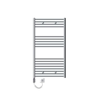 Radiador De Baño 750x1200 Mm Cromado Con Resistencia 1200w