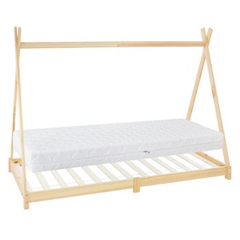 Cama Infantil Montessori 90 X 200 X 16 Cm Ml-design