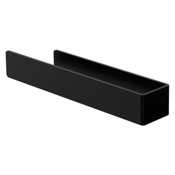 Toallero De Pared Sin Taladrar 22 Cm Negro De Aluminio Ml-design