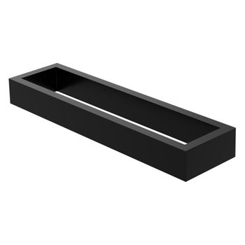 Toallero De Pared Sin Taladrar 26 Cm Acero Negro Ml-design