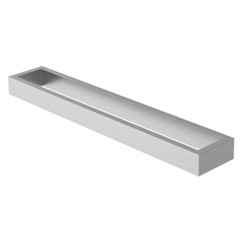 Toallero De Pared Sin Taladrar 40 Cm Acero Plata Ml-design