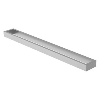 Toallero De Pared Sin Taladrar 60 Cm Acero Plata Ml-design