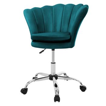 Silla De Oficina Regulable, Azul Petróleo Ml-design