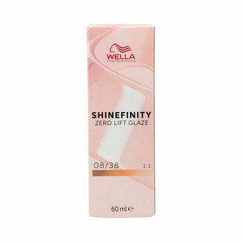 Coloración Permanente Wella Shinefinity Nº 08/38 (60 Ml)