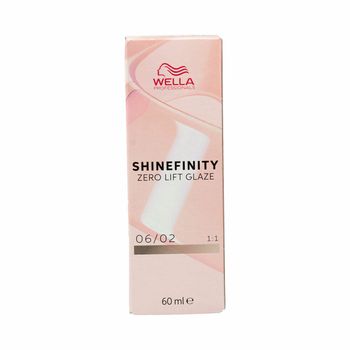 Coloración Permanente Wella Shinefinity Nº 06/02 (60 Ml)