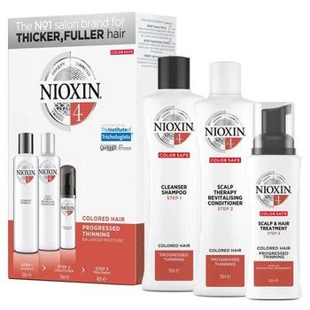 Nioxin Sistema 4 Champú 150 Ml + Acondicionador 150 Ml + Tratamiento 40 Ml