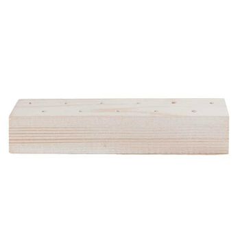 Portaflores Seco De Madera Blanco - 21 X 4 X 5 Cm