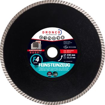 Dronco F4cera-180 - Disco De Diamante Superior F4 Cera - Gres (antes Grfx) Ø 180 Mm