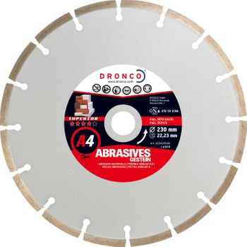 Dronco A4-125 - Disco De Diamante Superior A4 - Materiales Abrasivos (antes Lt76) Ø 125 Mm