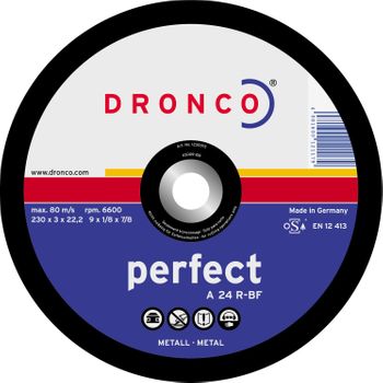 Dronco A24r-115 - Disco De Corte Metal A 24 R Perfect-metal, 115 X 3 Mm