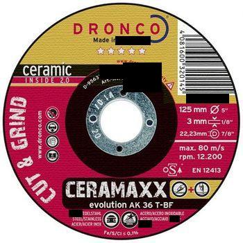 Dronco-ak36t-115-disco De Corte Y Desbaste Ceramaxx De 115 X 3 Mm