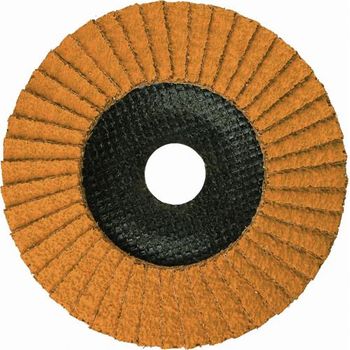 Disco De Láminas Abrasivo Cerámico Cera Maxx De 115 Mm Grano 60 Y Base Plana Dronco 5251436100