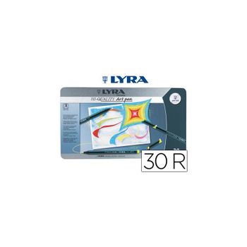 Rotulador Lyra Hi-quality Caja Metalica 30 Colores