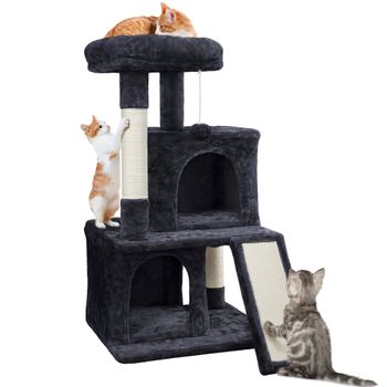 Arbol Rascador Para Gatos De Terciopelo Y Cuerda Cubo 30,5x30,5x48 Cm con  Ofertas en Carrefour