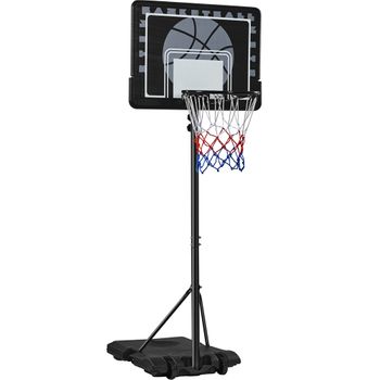 Canasta De Baloncesto Portátil Altura Ajustable Exteriores 234-264cm