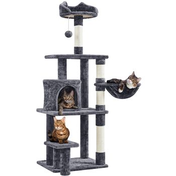 Árbol Rascador Para Gatos Torre Escalador Para 1-3 Gatos 50x50x130cm con  Ofertas en Carrefour