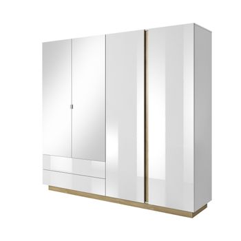 Armario modular plástico Homcom blanco 111x47x145 cm