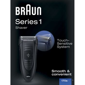 Braun Series 1-170 Máquina De Afeitar De Láminas Recortadora Negro Afeitadora