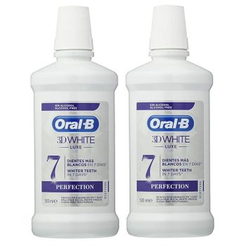 Oral B Enjuague Bucal 3d White Luxe 2 X 500 Ml