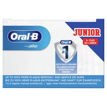 Oral-b Junior 80353788 Cepillo Elã©ctrico Para Dientes Niã±o Cepillo Dental Giratorio Negro, Azul
