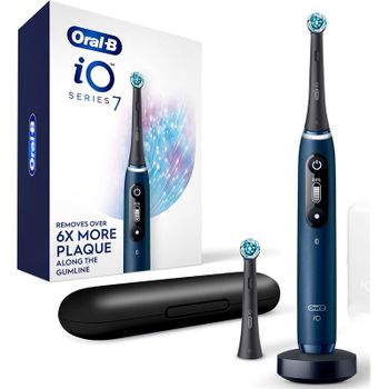 Braun +015698 #14 Oral-b Io7 Azul + Estuche + 2 Recambios/ Cepillo De Dientes Eléctric