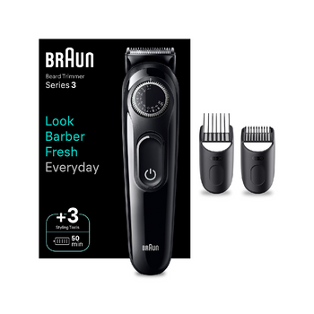 Recortadora De Barba Braun Beardtrimmer S3 Bt3410