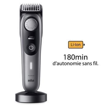 Braun Beardtrimmer Bt9420 Mojado Y Seco Negro, Gris