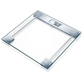 Báscula De Baño De Vidrio Blanca 150 Kg Sgs 06 Sanitas