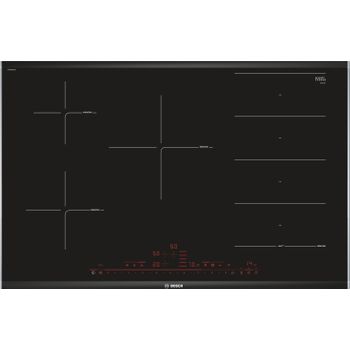 Bosch Placa De Inducción 80cm 5 Fuegos 7400w Flexinduction Negra - Pxv875dv1e