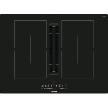 Placa vitrocerámica 60cm 4 fuegos 6900w negra - ED651HSB1E - siemens 