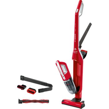 Bosch Serie 4 Bbh3zoo25 Aspiradora De Pie Y Escoba Eléctrica Sin Bolsa Rojo 0,4 L