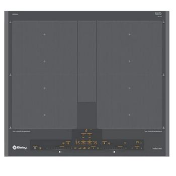 Vitrocerámica BALAY 3EB715ER 3fuegos Zona 28cm 5700w 17 Niveles Táctil