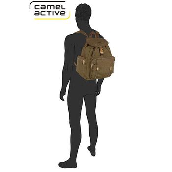 Camel Active Mochila Com Bolsos Laterais Journey Khaki