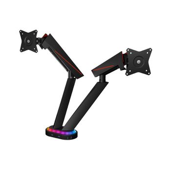 VidaXL Soporte para Monitor Doble Vesa 75/100 Mm Acero Negro