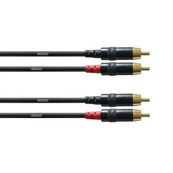 Cordial Cfu 0,6 Cc Cable 2rca-2rca 0,6 Metros