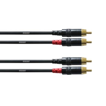 Cordial Cfu 0.9 Cc Cable 2rca- 2rca 0,9 Metros