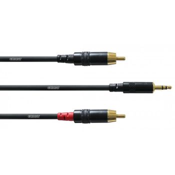 Cordial Cfy 0.9 Wcc Cable 2rca-minijack 0,9 Metros