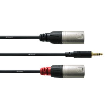 Cordial Cfy 1,8 Wmm Cable 2xlrm-jack Estéreo 1,8 Metros