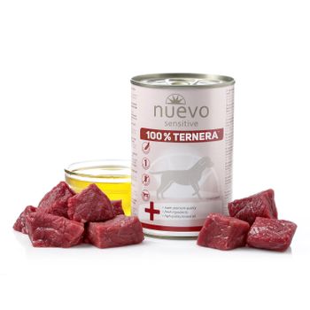 Nuevo Lata Perro Sensitive 100% Ternera, 400 G