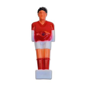 Jugador Futbolines Plastico Rojo Blanco 13mm 2495.04