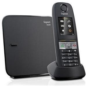 Gigaset E630 Teléfono Dect Negro Identificador De Llamadas