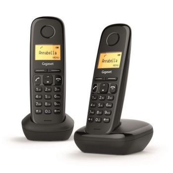 Gigaset Teléfono Inalámbrico Duo Dect Negro - A170 Duo Noir