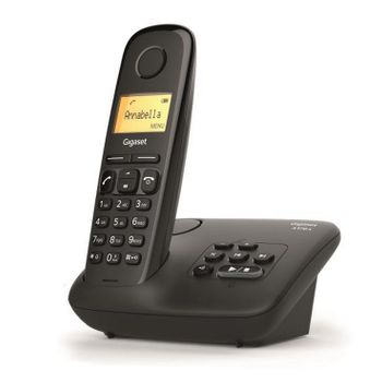 Gigaset Teléfono Inalámbrico Dect Negro Con Contestador Automático - Al170a Noir