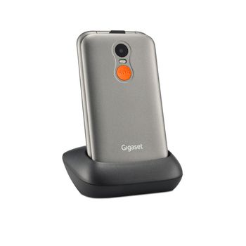 Gigaset Gl590 7,11 Cm (2.8') 113 G Plata Teléfono Para Personas Mayores