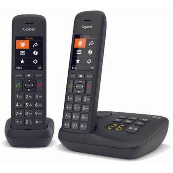 Gigaset Teléfono Inalámbrico Duo Dect Negro Con Contestador Automático - C575aduo