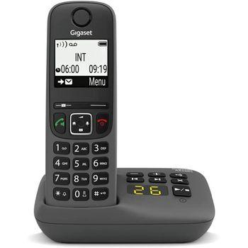 Gigaset As490a Telefono Cordless Vivavoce Segreteria Black