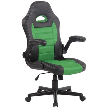 Clp Silla Racing John Simil Cuero Verde 60x66x Cm